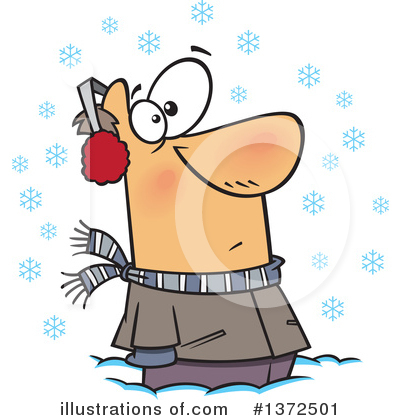 Snowing Clipart #1372501 by toonaday