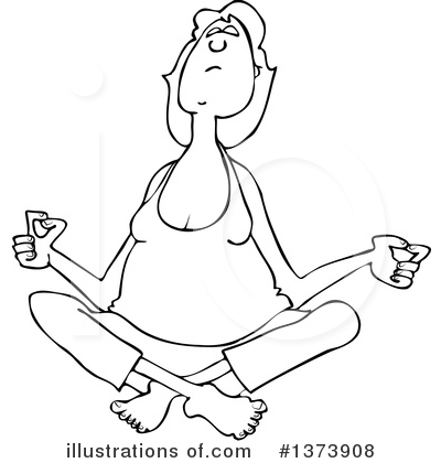 Meditating Clipart #1373908 by djart