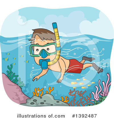 Snorkel Clipart #1392487 by BNP Design Studio