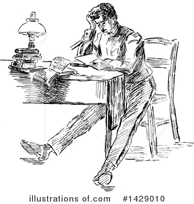 Royalty-Free (RF) Man Clipart Illustration by Prawny Vintage - Stock Sample #1429010