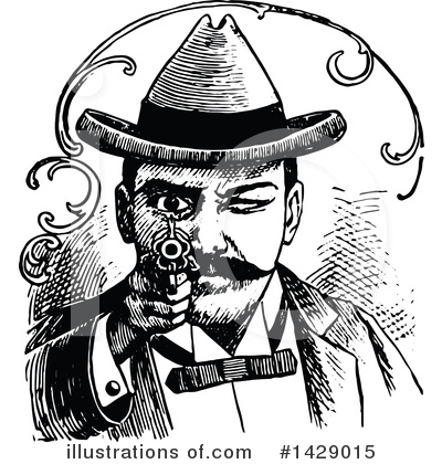 Royalty-Free (RF) Man Clipart Illustration by Prawny Vintage - Stock Sample #1429015