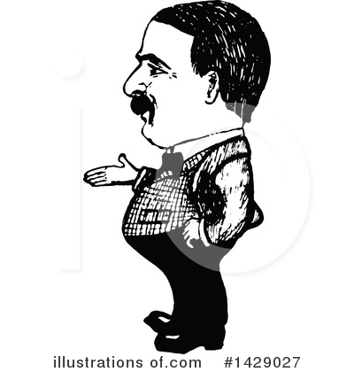 Royalty-Free (RF) Man Clipart Illustration by Prawny Vintage - Stock Sample #1429027