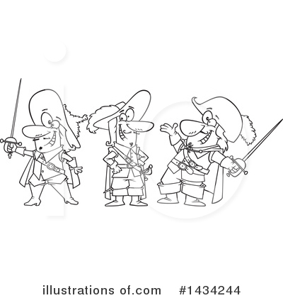 Musketeer Clipart #1434244 by toonaday