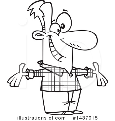 Royalty-Free (RF) Man Clipart Illustration by toonaday - Stock Sample #1437915