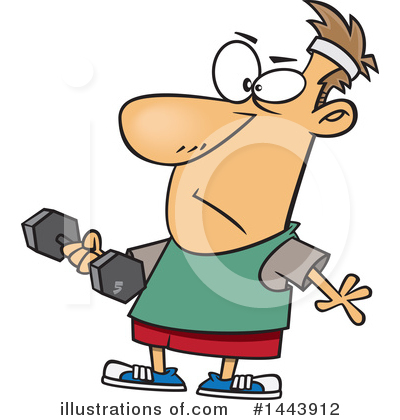 Weight Lifting Clipart #1443912 by toonaday