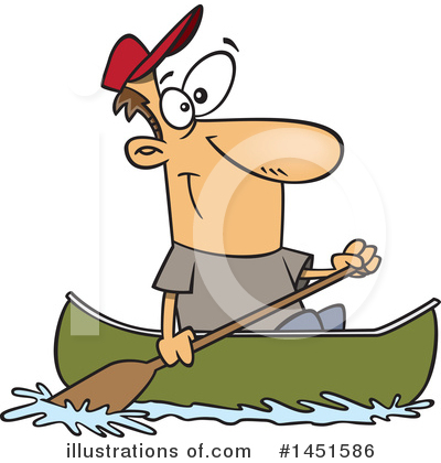 Canoeing Clipart #1451586 by toonaday