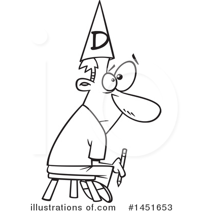 Dunce Clipart #1451653 by toonaday