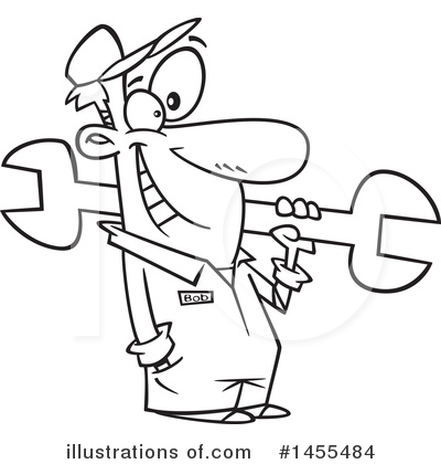 Royalty-Free (RF) Man Clipart Illustration by toonaday - Stock Sample #1455484