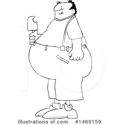 Fat Man Clipart #1460159 by djart