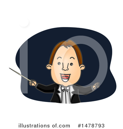 Music Conductor Clipart #1478793 by BNP Design Studio