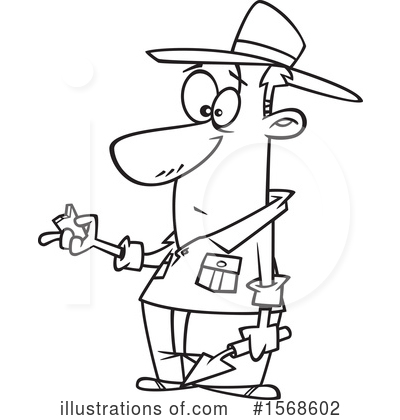 Royalty-Free (RF) Man Clipart Illustration by toonaday - Stock Sample #1568602