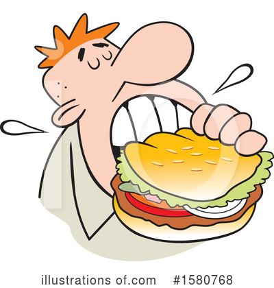 Hamburger Clipart #1580768 by Johnny Sajem