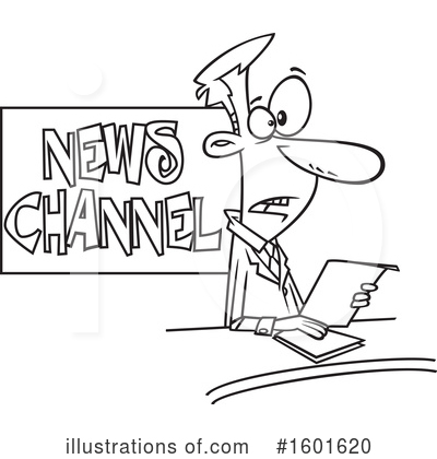 News Anchors Clipart #1601620 by toonaday