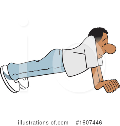 Pushup Clipart #1607446 by Johnny Sajem