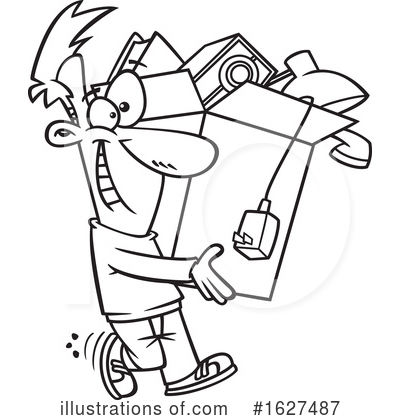 Royalty-Free (RF) Man Clipart Illustration by toonaday - Stock Sample #1627487
