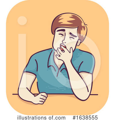 Yawning Clipart #1638555 by BNP Design Studio