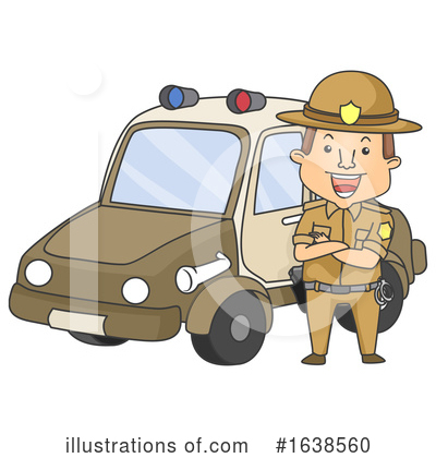 Police Car Clipart #1638560 by BNP Design Studio