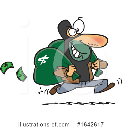 Bank Robber Clipart #1642617 by toonaday