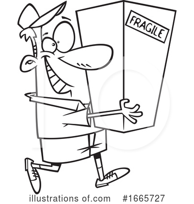 Mail Man Clipart #1665727 by toonaday