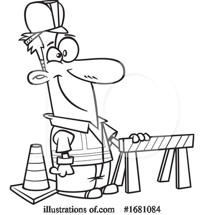 Construction Worker Clipart #1681084 by toonaday