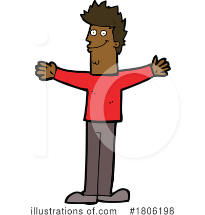Black Man Clipart #1806198 by lineartestpilot