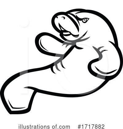 Dugong Clipart #1717882 by patrimonio