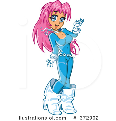 Royalty-Free (RF) Manga Clipart Illustration by Clip Art Mascots - Stock Sample #1372902
