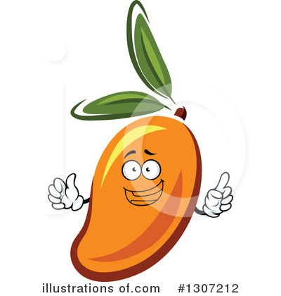 Royalty-Free (RF) Mango Clipart Illustration by Vector Tradition SM - Stock Sample #1307212