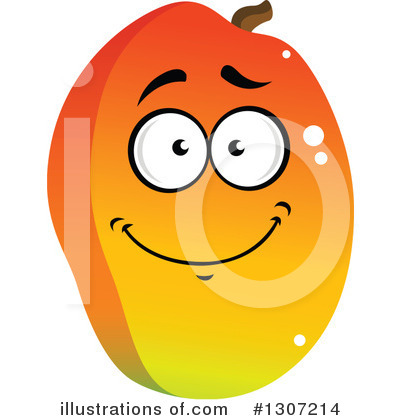 Royalty-Free (RF) Mango Clipart Illustration by Vector Tradition SM - Stock Sample #1307214