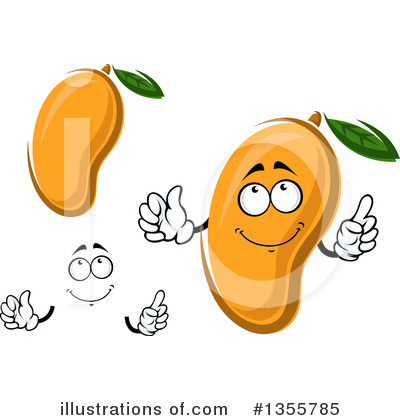 Royalty-Free (RF) Mango Clipart Illustration by Vector Tradition SM - Stock Sample #1355785