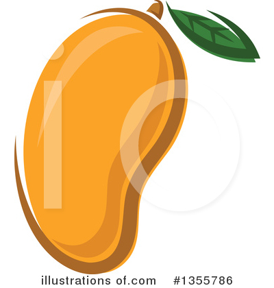 Royalty-Free (RF) Mango Clipart Illustration by Vector Tradition SM - Stock Sample #1355786