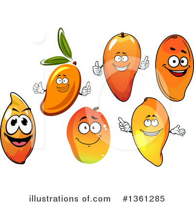 Royalty-Free (RF) Mango Clipart Illustration by Vector Tradition SM - Stock Sample #1361285