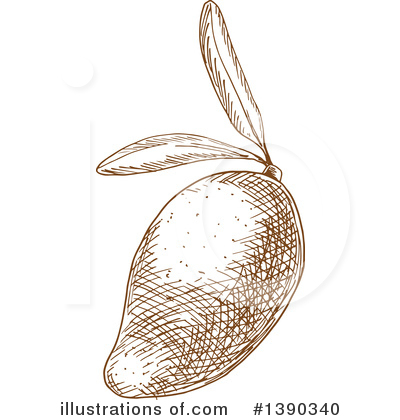 Royalty-Free (RF) Mango Clipart Illustration by Vector Tradition SM - Stock Sample #1390340