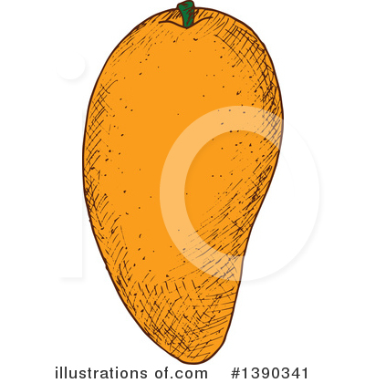 Royalty-Free (RF) Mango Clipart Illustration by Vector Tradition SM - Stock Sample #1390341