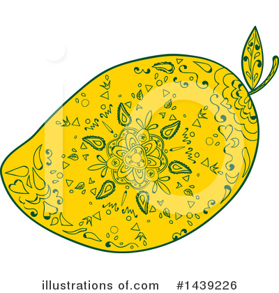 Royalty-Free (RF) Mango Clipart Illustration by patrimonio - Stock Sample #1439226