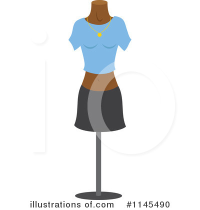 Royalty-Free (RF) Mannequin Clipart Illustration by Rosie Piter - Stock Sample #1145490