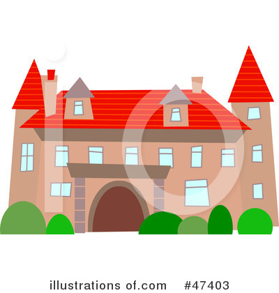 Royalty-Free (RF) Mansion Clipart Illustration by Prawny - Stock Sample #47403
