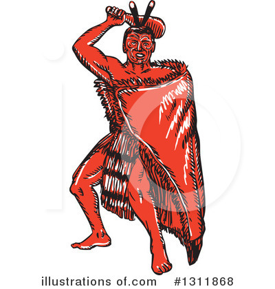 Royalty-Free (RF) Maori Clipart Illustration by patrimonio - Stock Sample #1311868