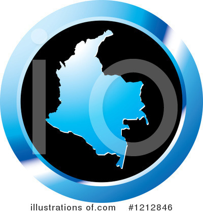 Royalty-Free (RF) Map Clipart Illustration by Lal Perera - Stock Sample #1212846