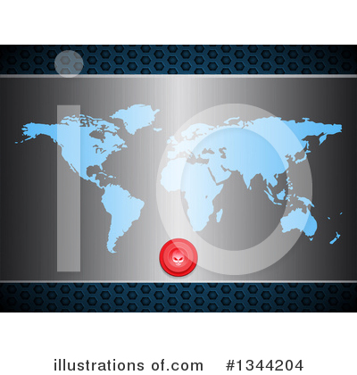 Royalty-Free (RF) Map Clipart Illustration by elaineitalia - Stock Sample #1344204