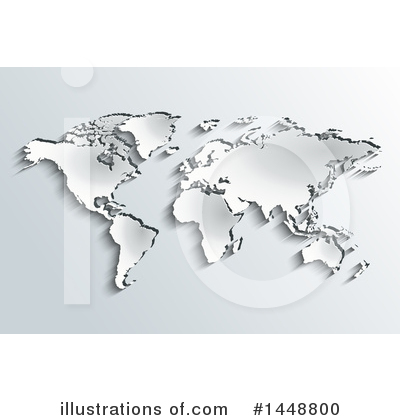 Royalty-Free (RF) Map Clipart Illustration by Oligo - Stock Sample #1448800