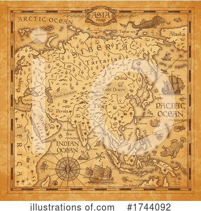 Royalty-Free (RF) Map Clipart Illustration by Vector Tradition SM - Stock Sample #1744092