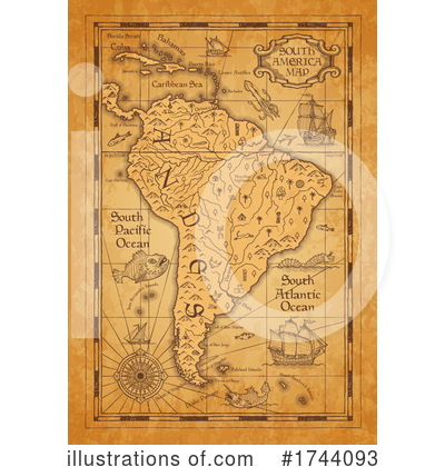Treasure Map Clipart #1744093 by Vector Tradition SM