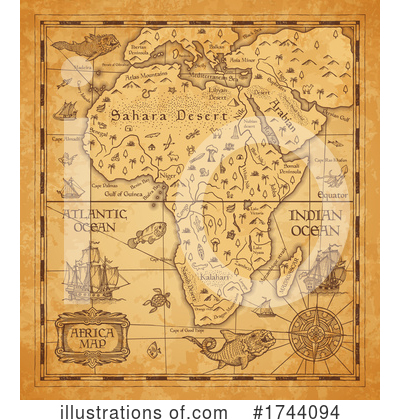 Treasure Map Clipart #1744094 by Vector Tradition SM