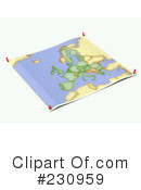 Map Clipart #230959 by Michael Schmeling