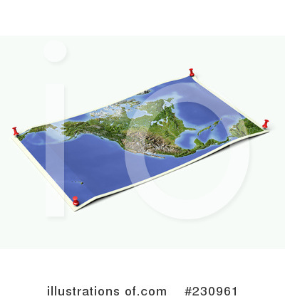 Royalty-Free (RF) Map Clipart Illustration by Michael Schmeling - Stock Sample #230961