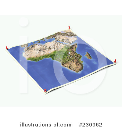 Royalty-Free (RF) Map Clipart Illustration by Michael Schmeling - Stock Sample #230962