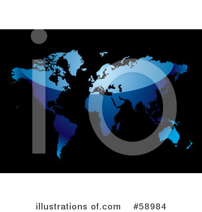 Royalty-Free (RF) Map Clipart Illustration by michaeltravers - Stock Sample #58984