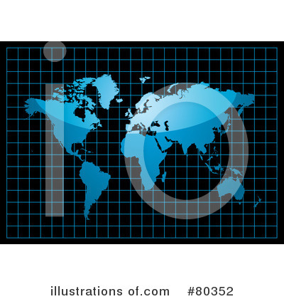 Royalty-Free (RF) Map Clipart Illustration by michaeltravers - Stock Sample #80352