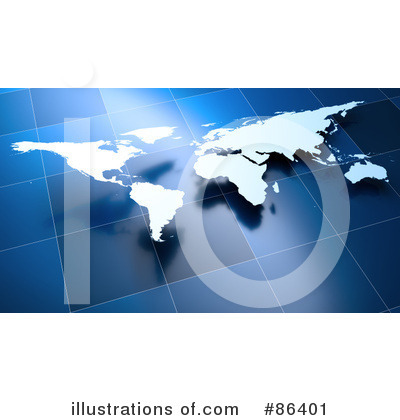 Royalty-Free (RF) Map Clipart Illustration by Mopic - Stock Sample #86401